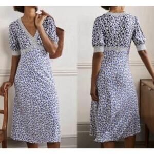 Boden US 8 Midi Empire Waist Midi Dress